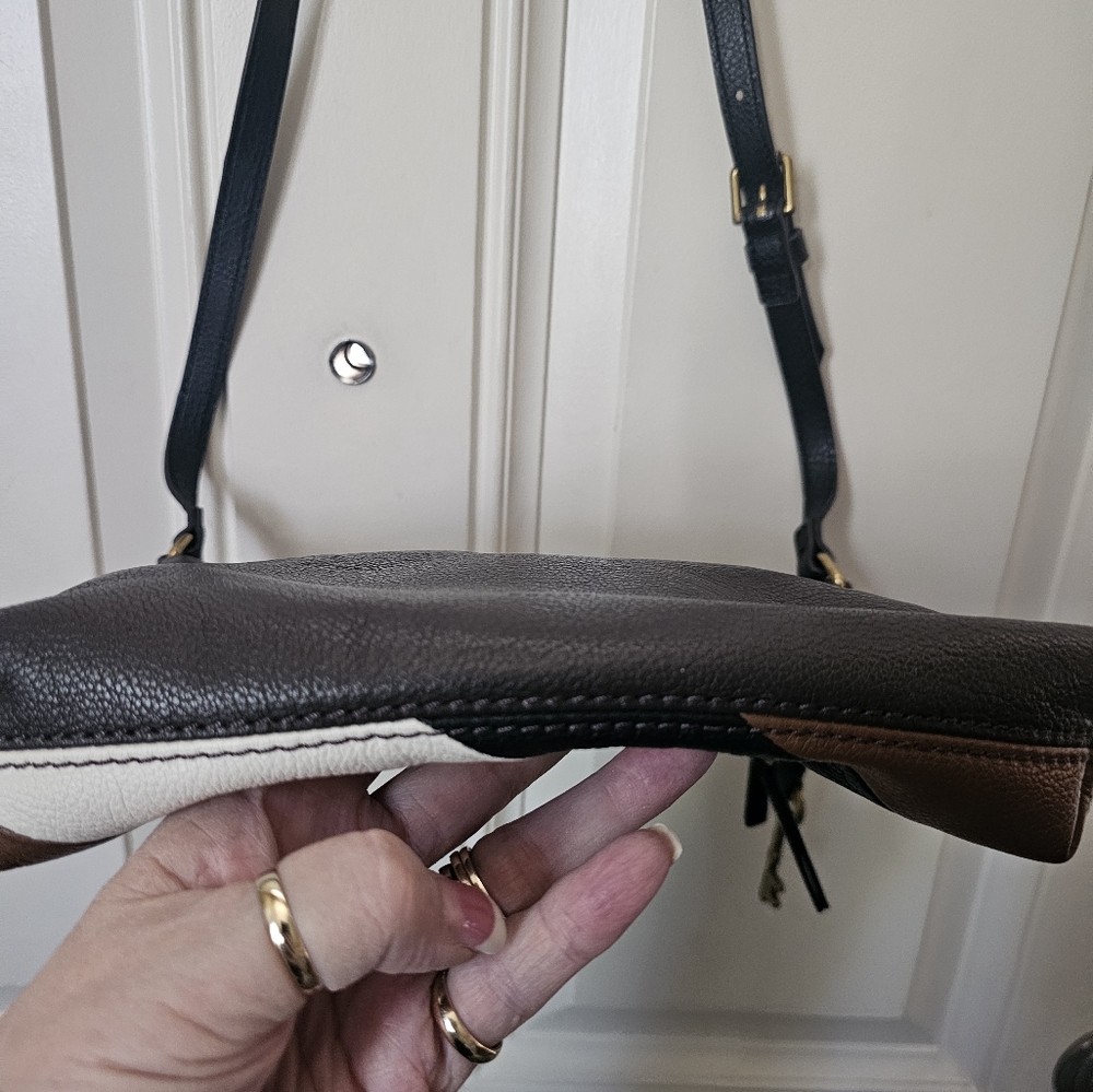 Fossil "Fiona" Large Patchwork Leather Crossbody - image 4